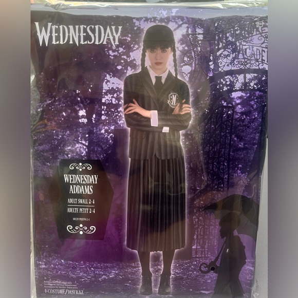 Brand New Wednesday Addams #456 Women’s Size Small 2-4 Halloween/Cosplay Costume - Picture 1 of 8
